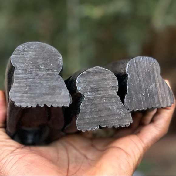 VTG Hand Carved See No Evil 🙈 Sculpture 🇧🇯 Sz 4”x2” - Picture 6 of 6